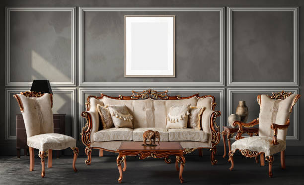 خرید و فروش مبل سلطنتی طلایی جدید با شرایط فوق العاده